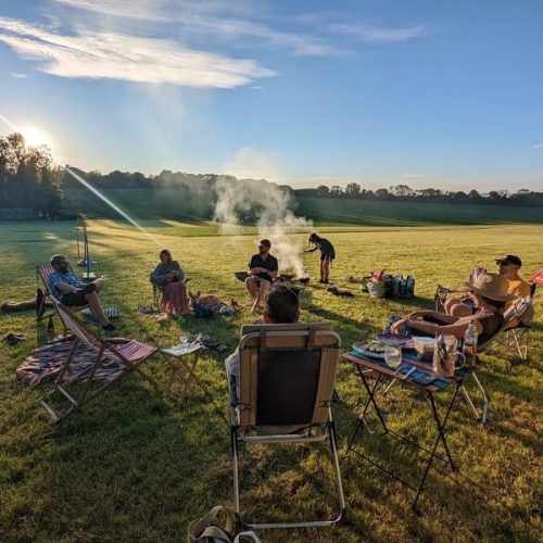 Camping South Downs Family Dogs Walkers